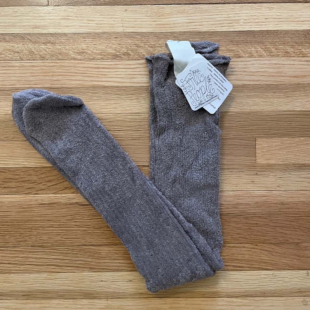 NWT Free People Taupe High Socks